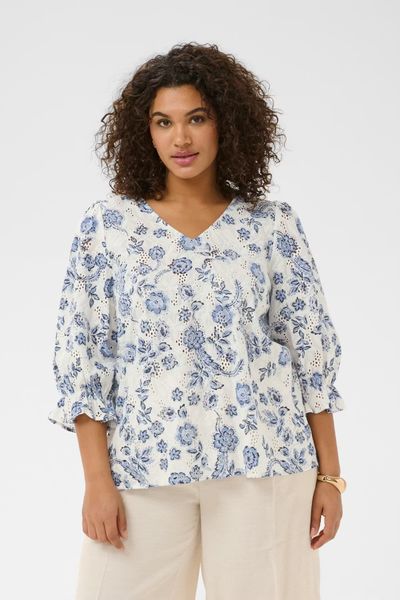 Hovedbilde KC Lula bluse, Chalk Midnight Flower