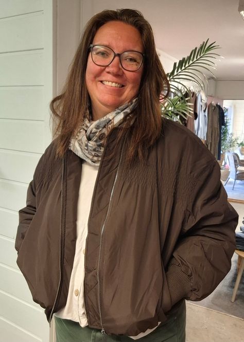 Hovedbilde KAarlette bomber jacket coffee Bean/brun