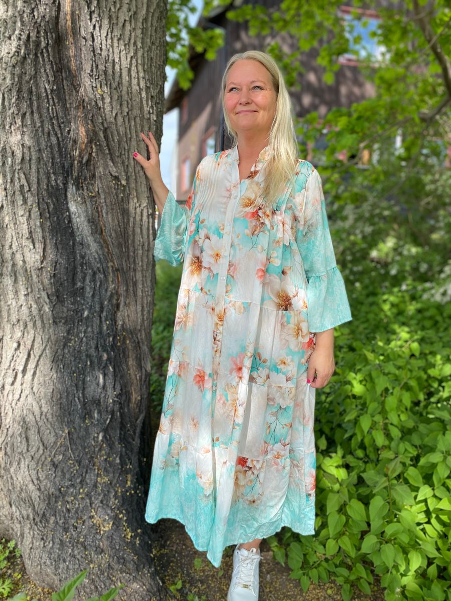Ingrid kjole, turkis
