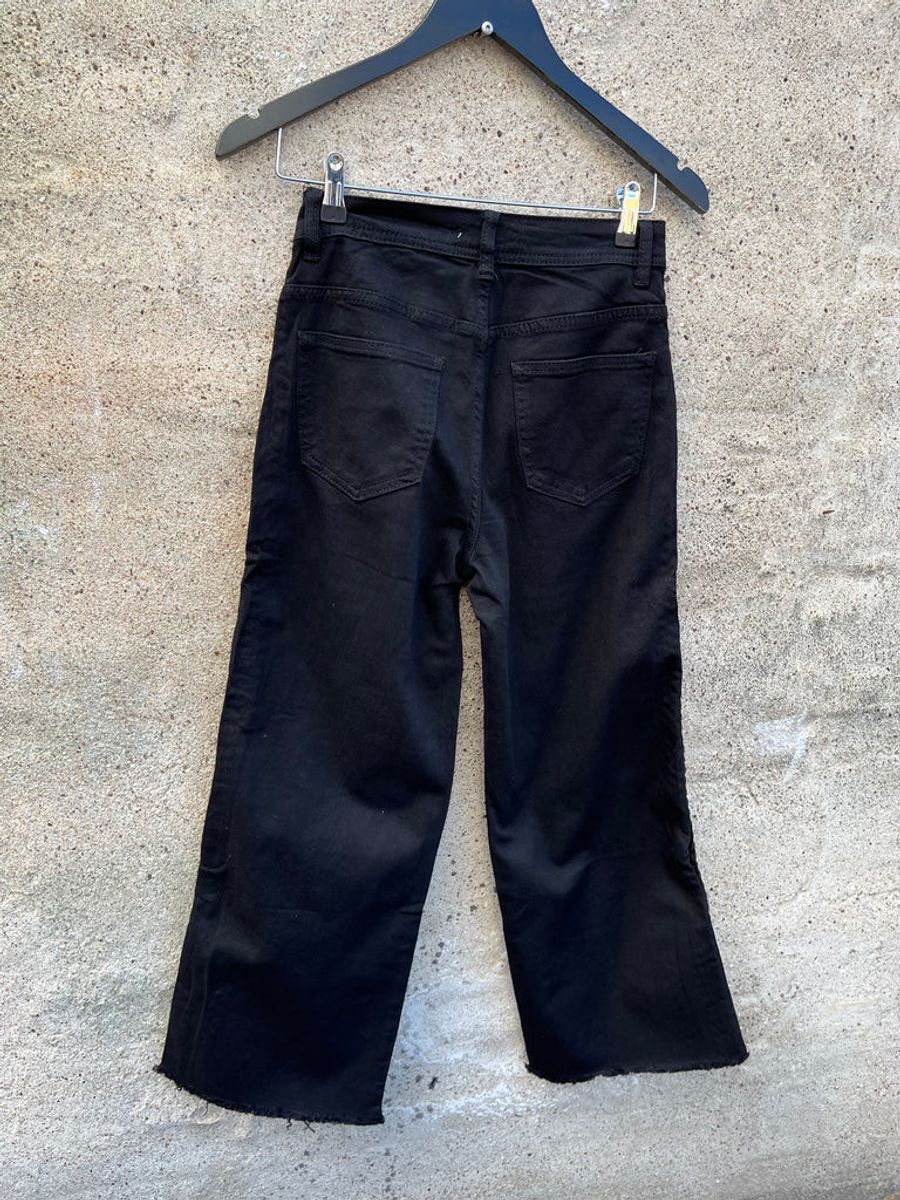 Jeans Wide leg, svart