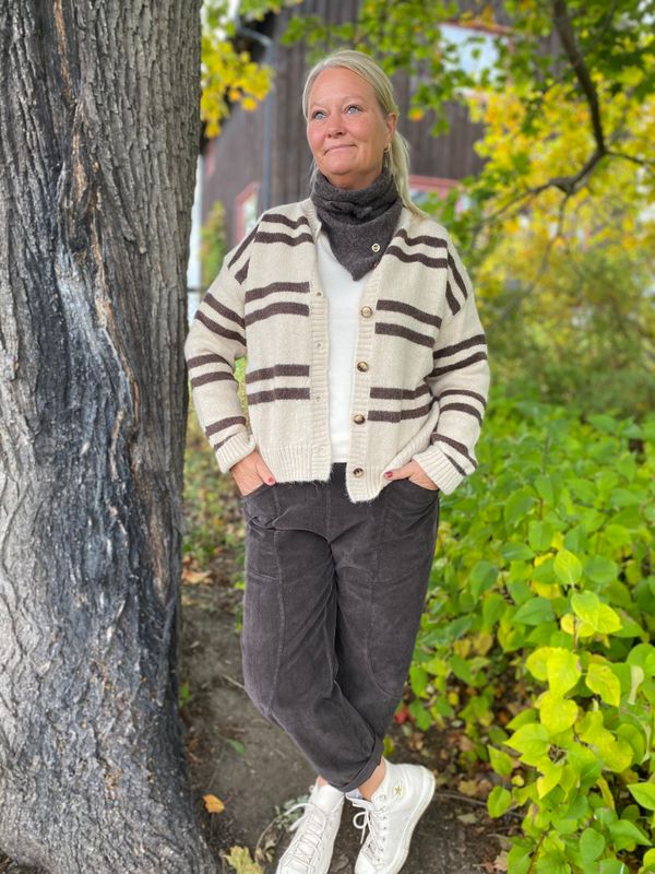 Zelma Knit Cardigan, Beige