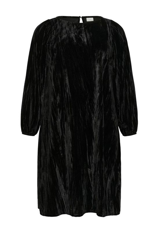 KC Eliva velour kjole, Black deep
