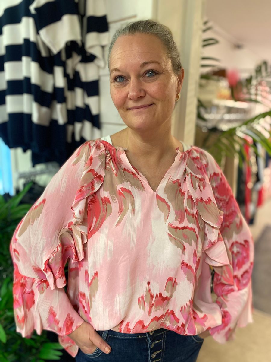 Pollyana SZ bluse, rosa/cerise
