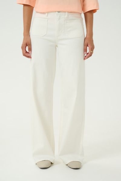 Hovedbilde  KA Karla Wide Jeans, chalk/hvit