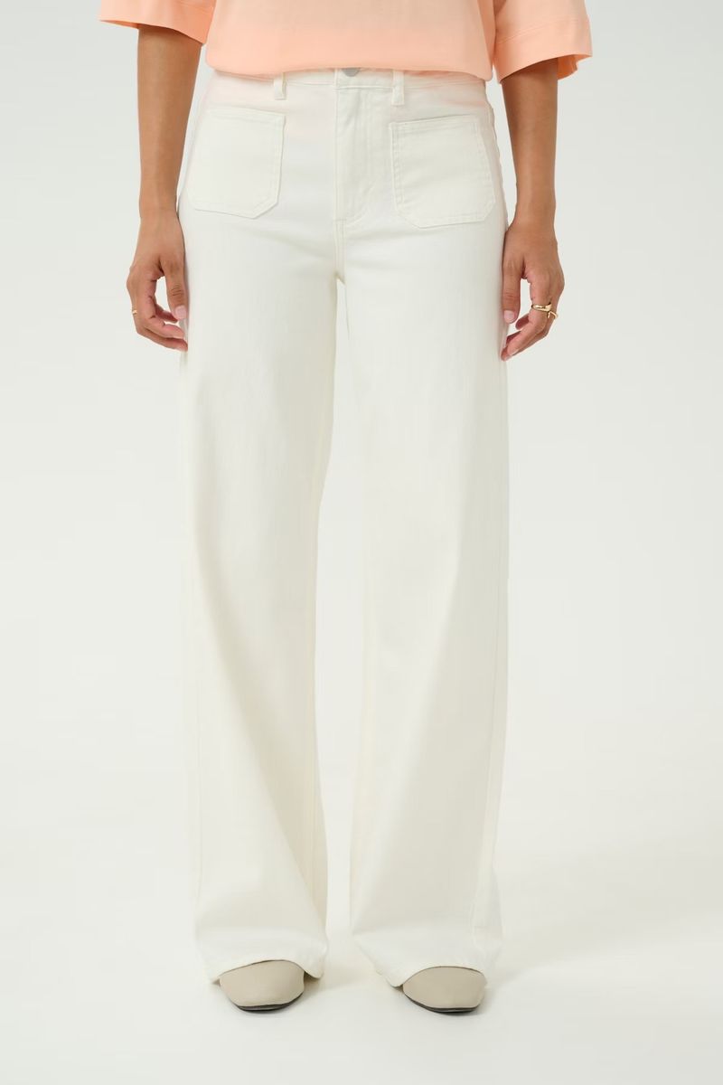  KA Karla Wide Jeans, chalk/hvit