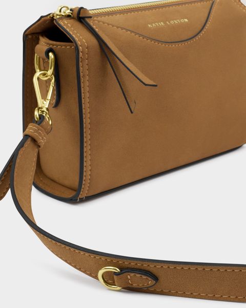 Hovedbilde ALBA Suedette Crossbody Bag, Caramel