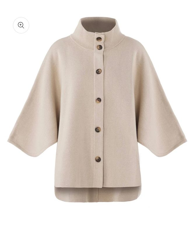 Birdie Strikk - Poncho - Peyote, beige
