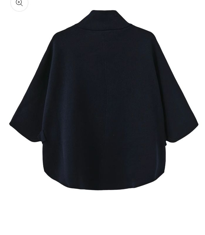 Birdie Strikke - Poncho - Night Blue