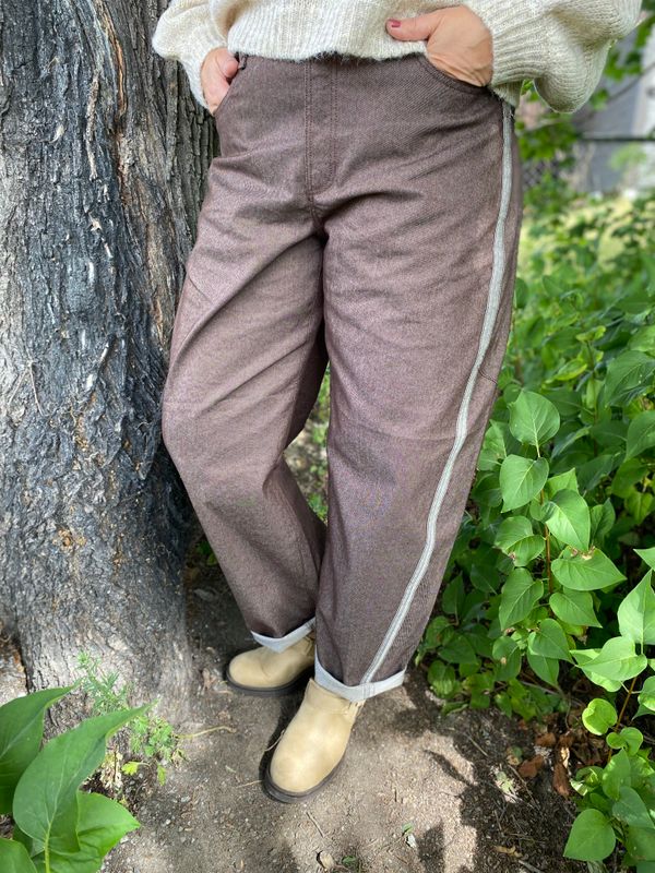 Shiloh SZ  Barrel Jeans, chocolate brown