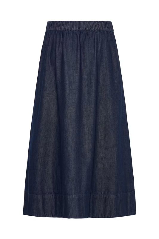 BY Kalla denim skjørt, Dark blue denim