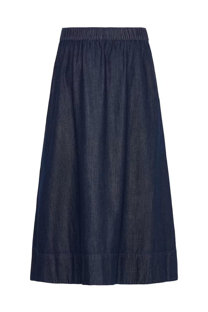 BY Kalla denim skjørt, Dark blue denim