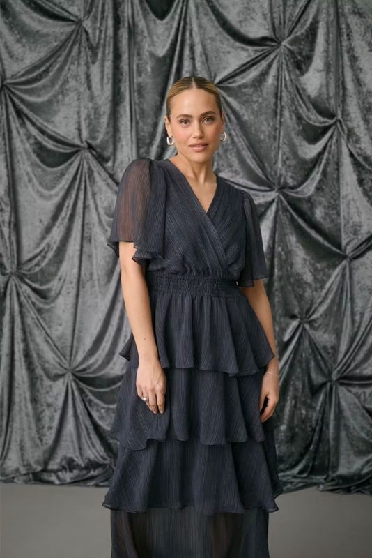 KAlouisa dress - blue Blurry Stripes