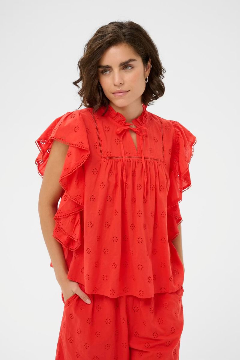 KA Fiona bluse, Poppy Red