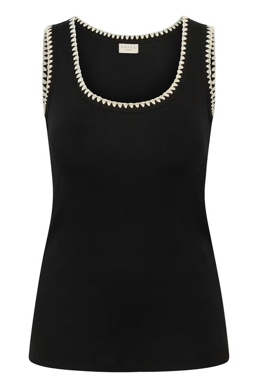 KC Carina Tank topp, Black deep