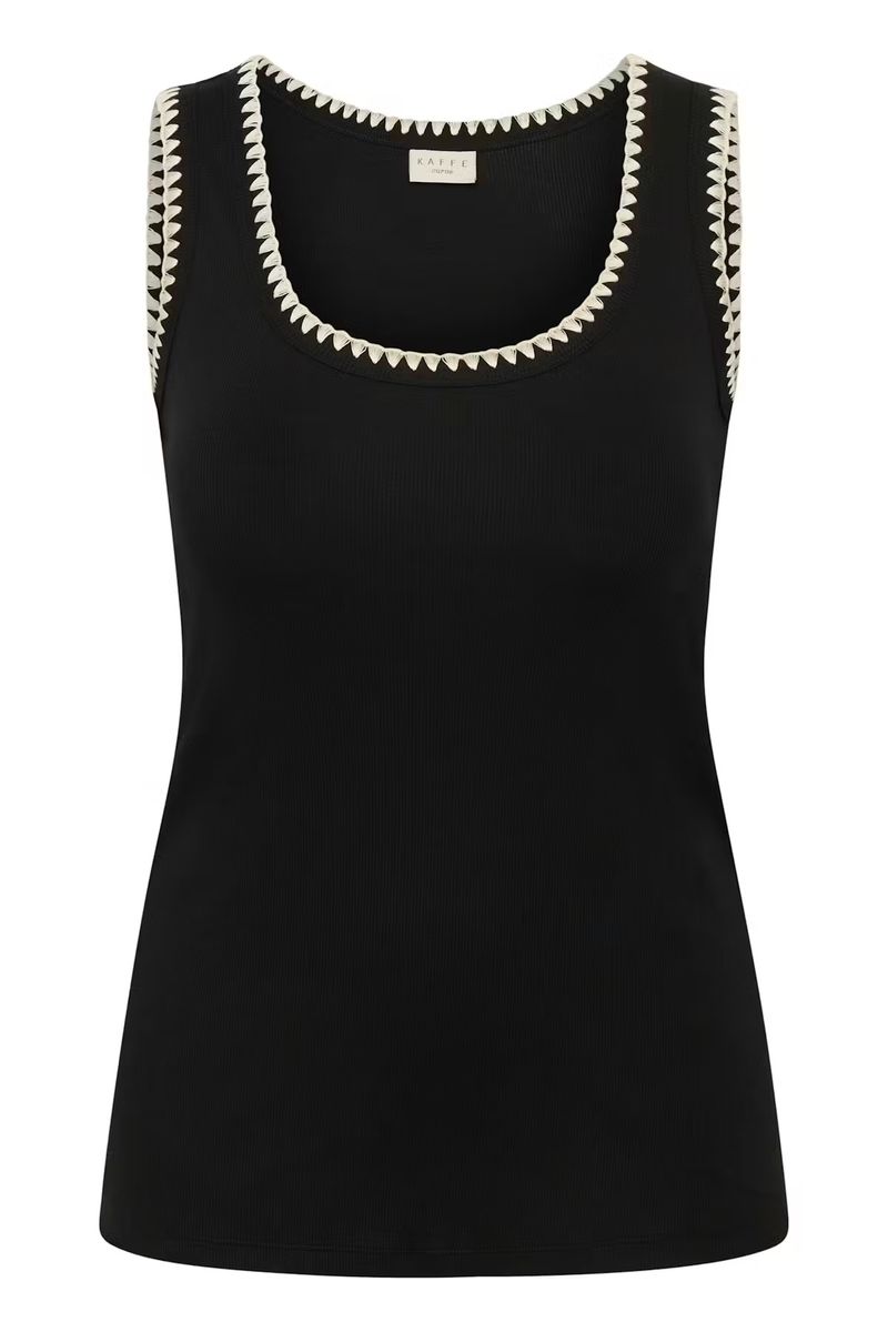 KC Carina Tank topp, Black deep