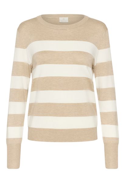 Hovedbilde KAlizza Pullover, Feather grey/chalk stripete