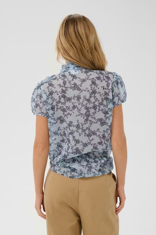 Lilja SZ bluse, lys blå/marine